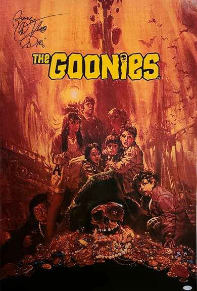 Corey Feldman The Goonies Autographed 24x36 Poster ACOA