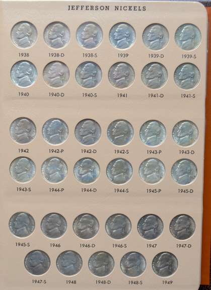 Jefferson Nickels BU & Proof Complete 1938-2010
