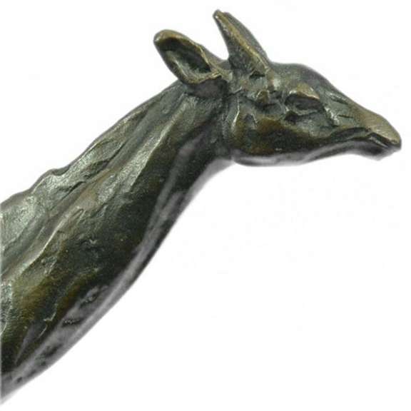 Tall Giraffe Animal Edition Bronze Sculpture