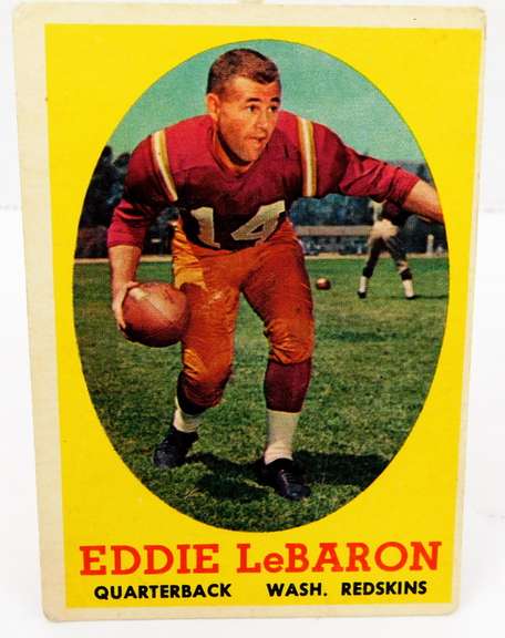 1958 Eddie LeBaron, Redskins QB Football Card