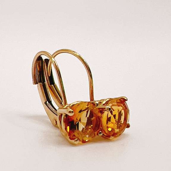 14kt Yellow Gold & Citrine Earrings