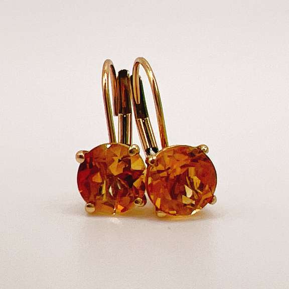 14kt Yellow Gold & Citrine Earrings