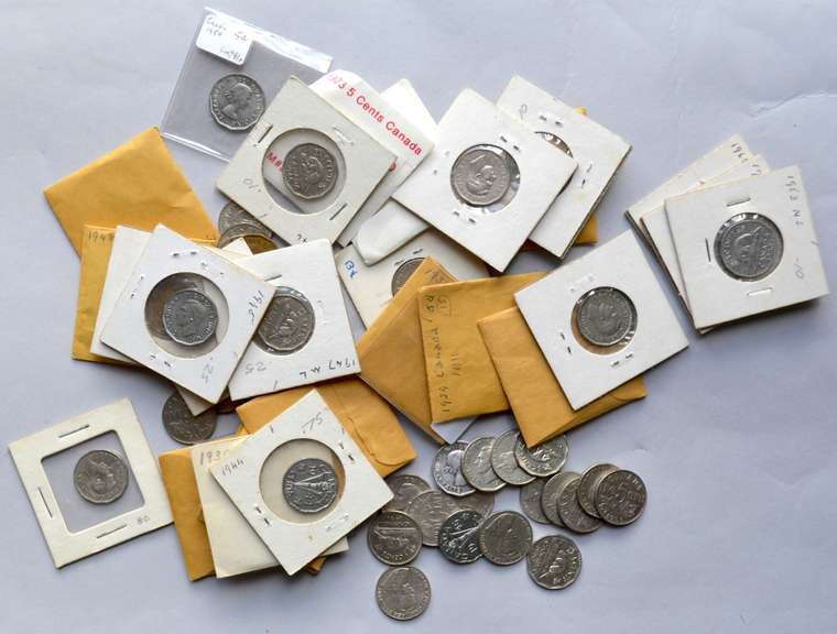 67 1920 s - 50 s Canadian Nickels