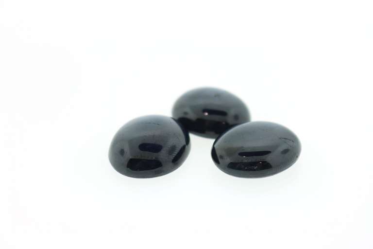 Trio of Star Sapphire Gemstones