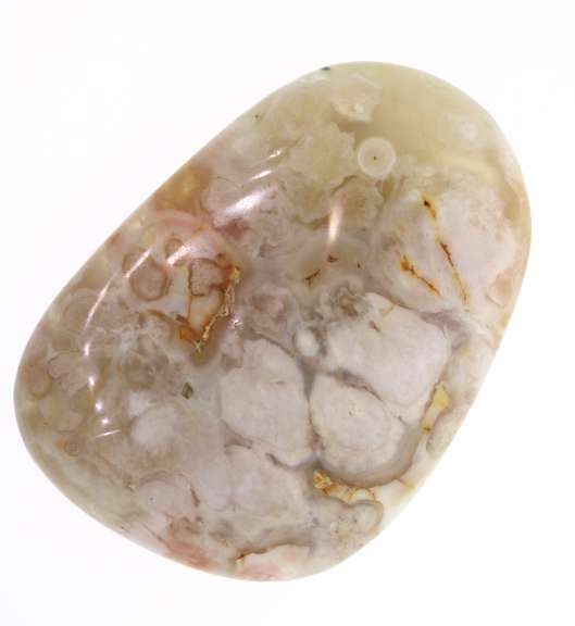 Flower Agate Palm Stone