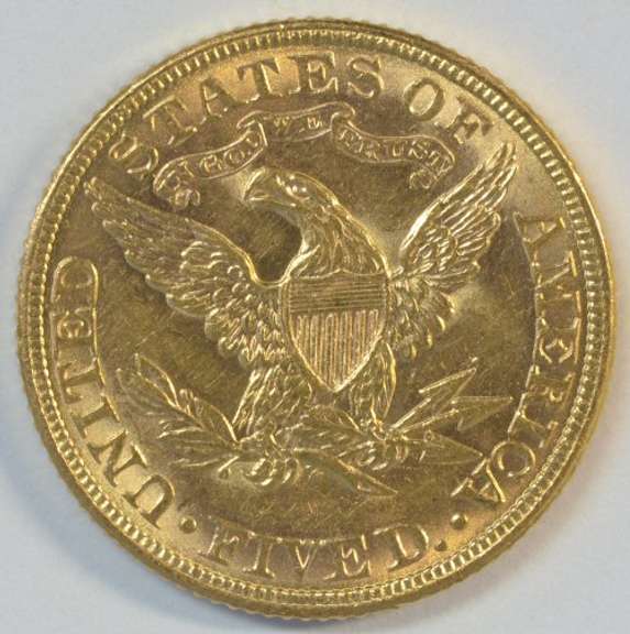 Ultra-fresh Choice BU 1882 US $5 Liberty Gold Piece