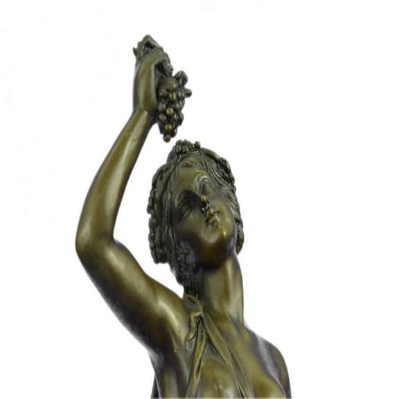 Bacchus Wine God Cellar Bronze Sculpture