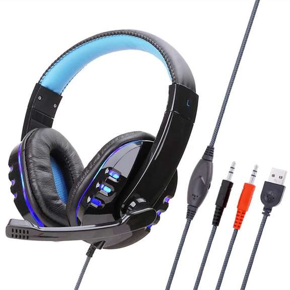 Gaming Headset USB Headphone Stereo with Mic
