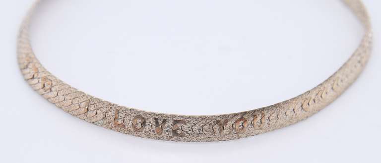 Vintage Sterling Silver Italian Herringbone Bracelet