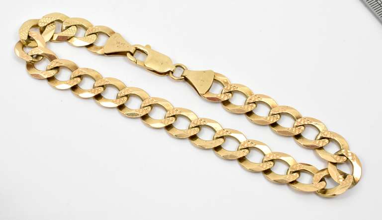Practical Wide Curb Link Bracelet