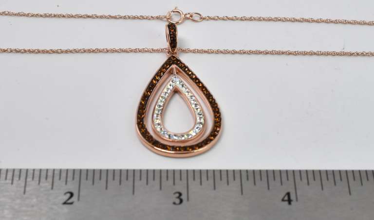 Rose Gold Plated Teardrop Pendant