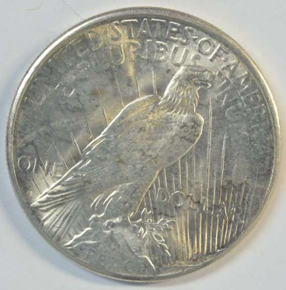 Flashy-white Choice BU 1922-S Peace Silver Dollar