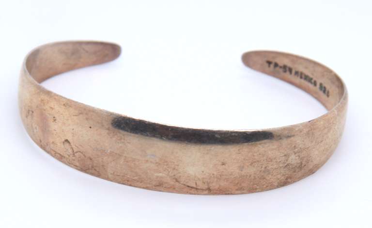 Vintage Sterling Silver Cuff Bangle