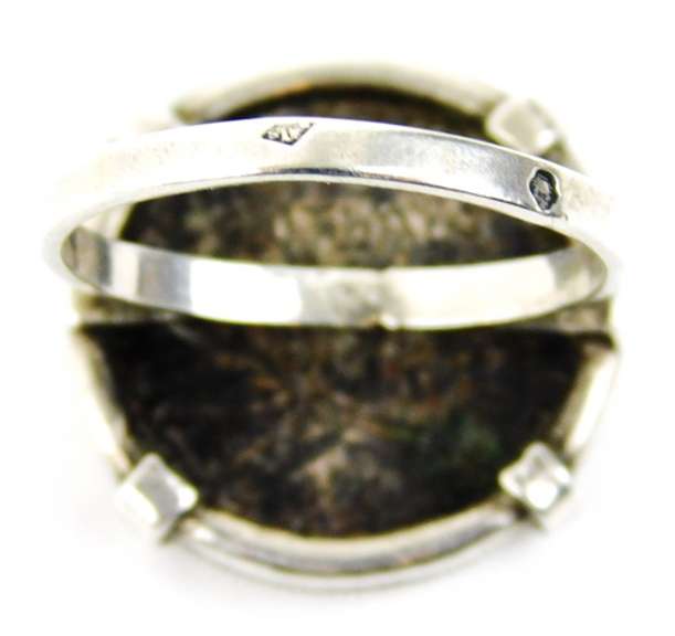 1916 Sterling French Coin Ring, Size 5.5