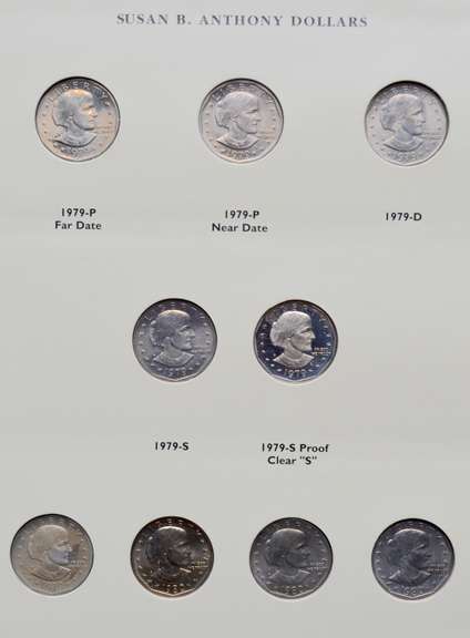 Susan B Anthony Dollar Set Complete With All  Varieties