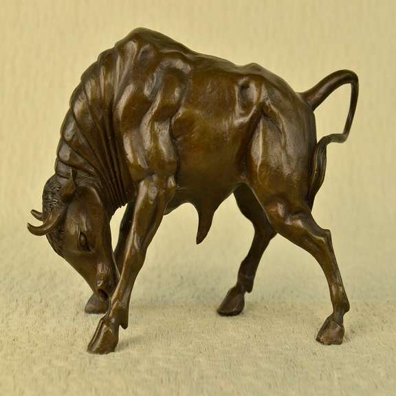 Male Bull Spanish Bronze Sculpture