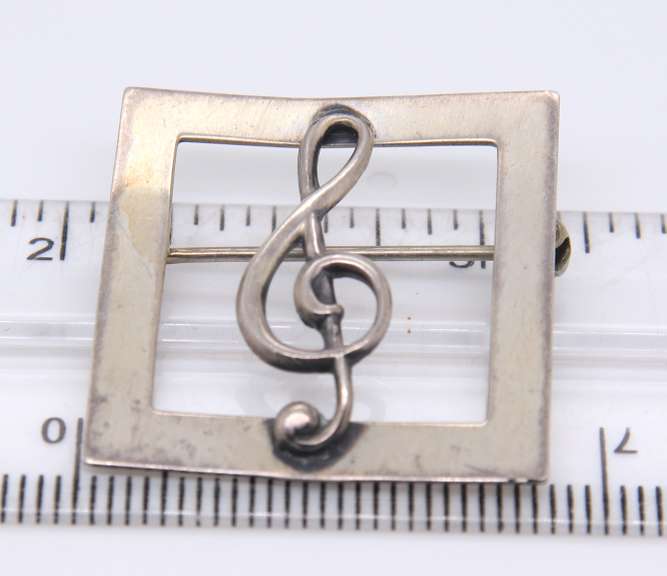 Vintage Sterling Silver Signed Brooch