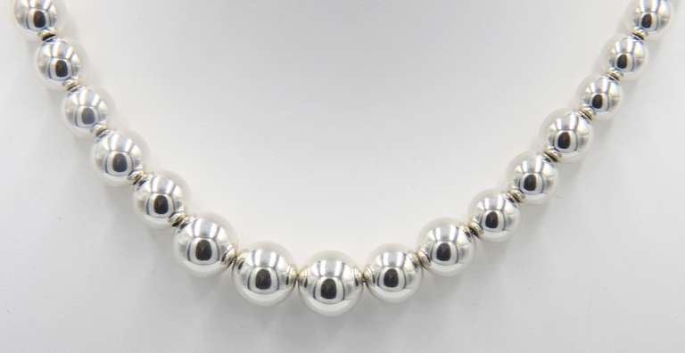 Tiffany & Co Hardware Graduated Ball Necklace