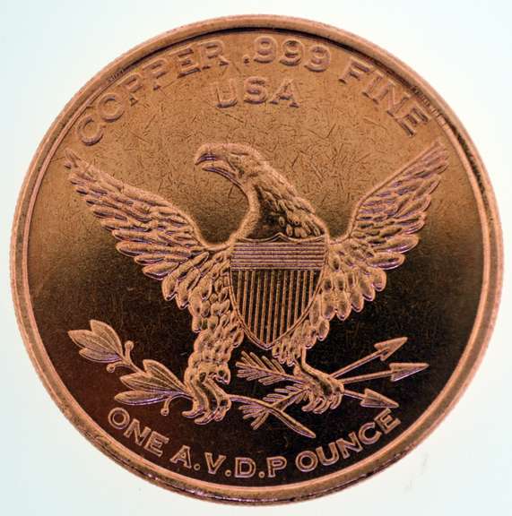 Seated Liberty 1 oz .999 Fine Copper Round