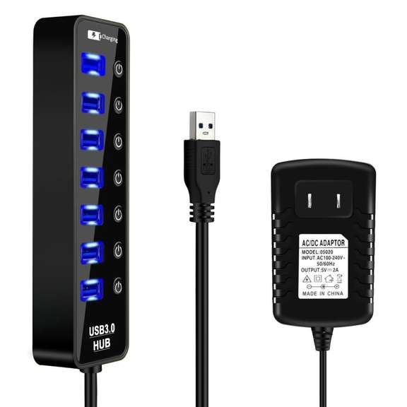 7 Port USB 3.0 Hub Adapter Docking Station