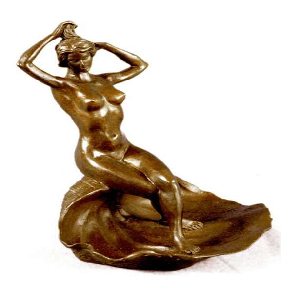 Jewelry Tray Bronze Sculpture