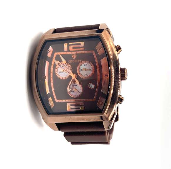 Brown Bulova Croton Watch