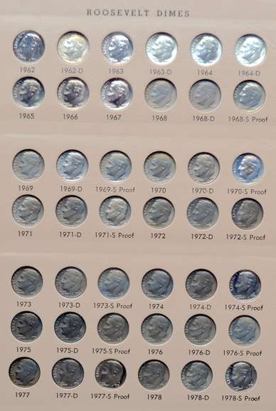 Roosevelt Dimes Complete Unc & Proofs 1946-2112