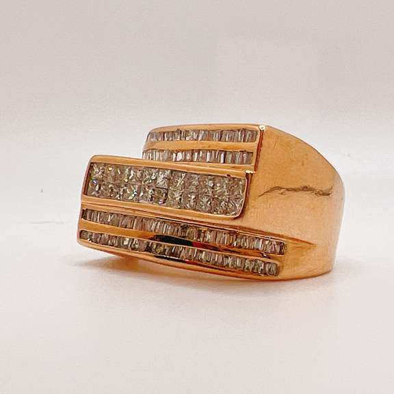 Gent's 14kt Solid Gold & 2.0 Carat Diamond Ring