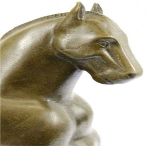Modern Roman Horse Bronze Statue