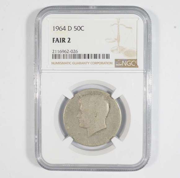 FAIR 2 1964-D Kennedy Half Dollar - Graded NGC LOW Ball