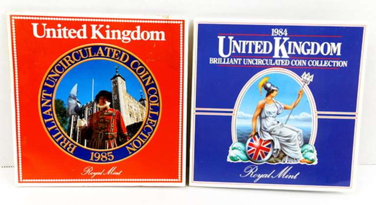 2 United Kingdom Brilliant Uncirculated Coin Sets