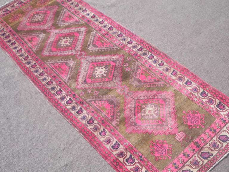 Semi Antique Persian Heriz 4.1x10.4
