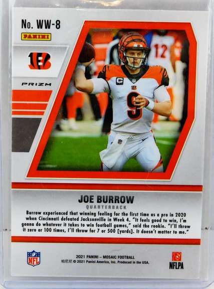 Joe Burrow 2021 Panini Football Card