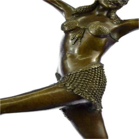 Egyptian Dancer Bronze Statue
