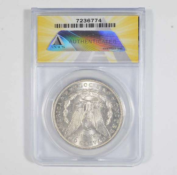 MS62 1890 Morgan Silver Dollar - VAM-26 - Graded ANACS