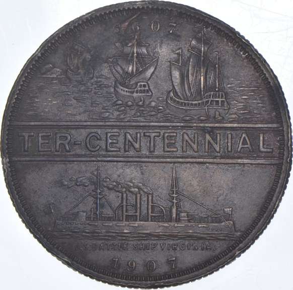 1907 James Town Exposition Medal Copper HK349