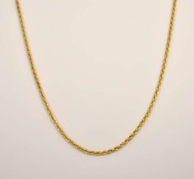 Glittering Variation of 14k Rope necklace