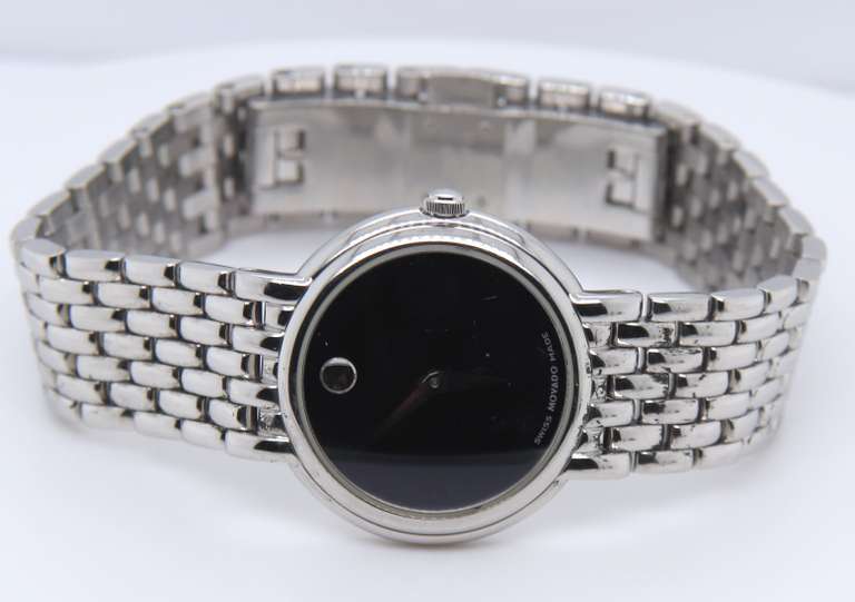 Movado Black Dial Quartz Watch