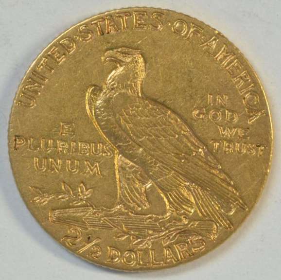 Flashy BU 1909 US $2.50 Indian Gold Piece. Nice