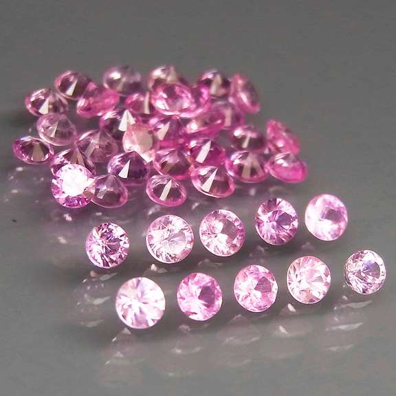 Rare heated only 4.08ct pink Sapphire set