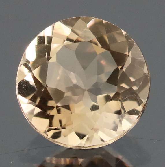 Exciting 3.09ct 9mm champagne Imperial Topaz solitaire