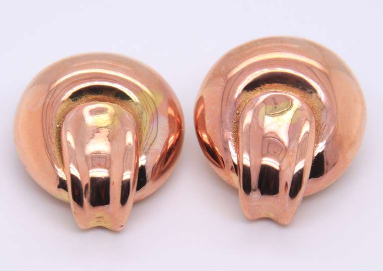 Charming Rose Gold Double Loop Knot Earrings
