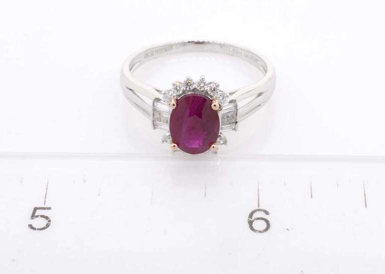 Ravishing Ruby and Diamond Ring