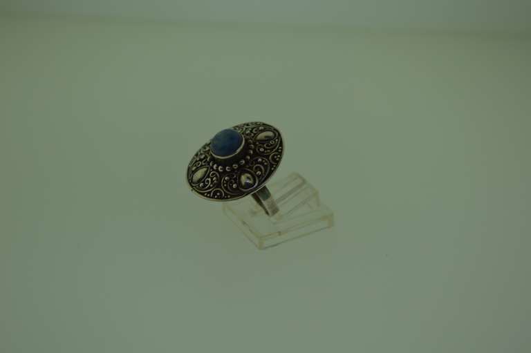 Sterling Silver Blue Kyanite Ring