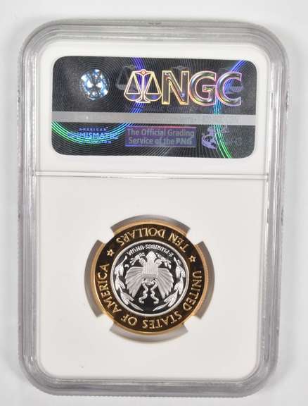 PF70UCAM 2000-W $10 Library Of Congress Commem. Coin Signed NGC