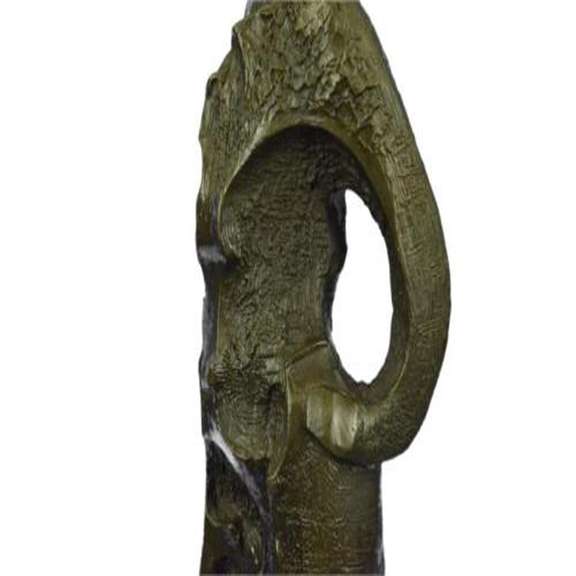 Elegant Woman Modern Bronze Sculpture