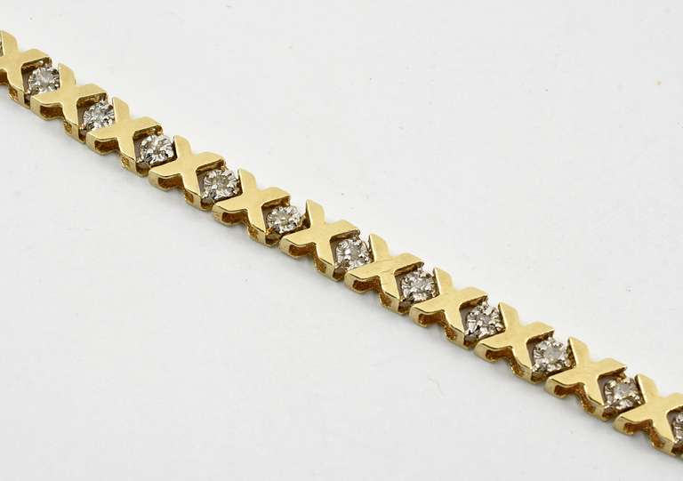 Sweet Hugs & Kisses Diamond Bracelet