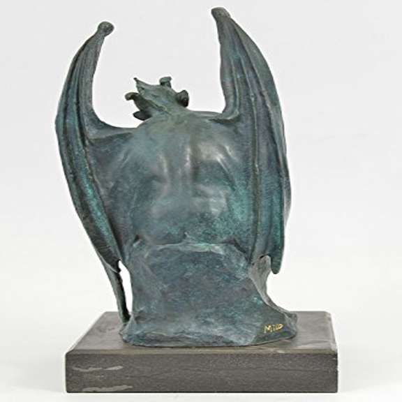 Green Patina Devil Bronze Sculpture