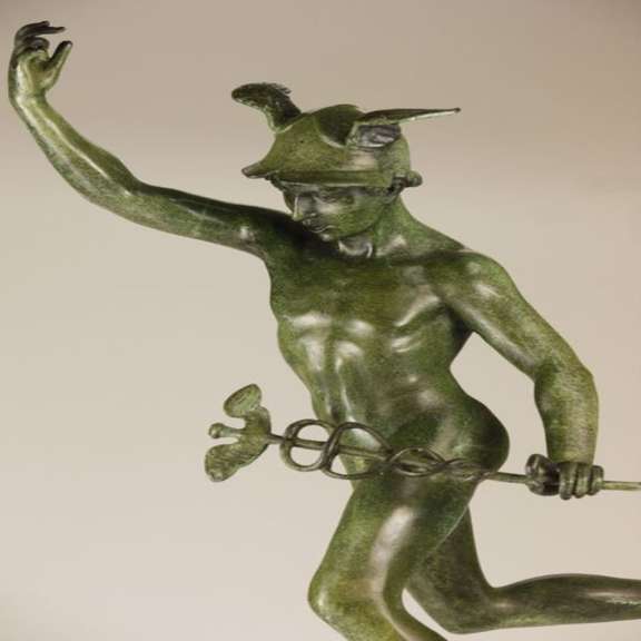Flying Mercury Bronze Statue
