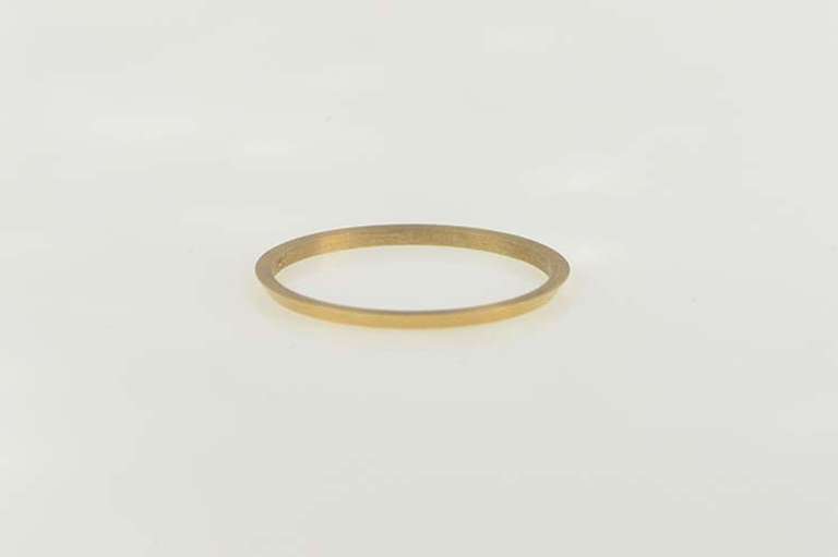 14K Yellow Gold Vintage NOS 1950's Grooved Wedding Band Ring